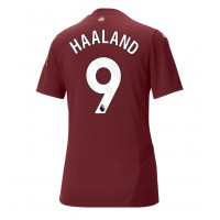 Camiseta Manchester City Erling Haaland #9 Tercera Equipación Replica 2024-25 para mujer mangas cortas